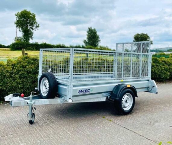M TEC single Axel Trailer 8ft