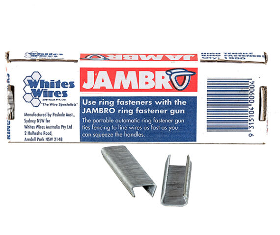 Whites Wires JAMBRO High Tensile Ring Fasteners Box of 1000